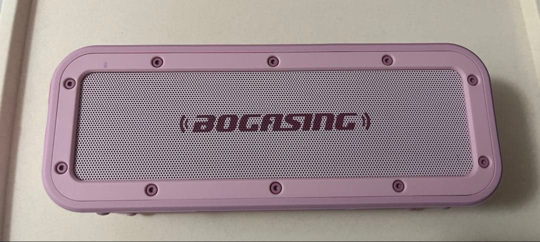 防水)BOGASING Bluetooth ワイヤレススピーカー (ピンク) — image 3