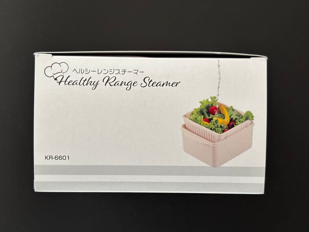新品未使用　ヘルシー　レンジ　スチーマー　ノンオイル調理　温野菜　一人　簡単蒸し — image 2