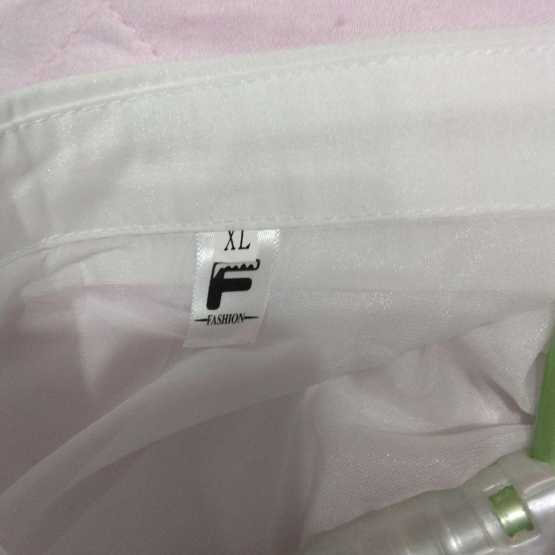 F FASHION 長袖 ホワイト シャツ XL — image 2