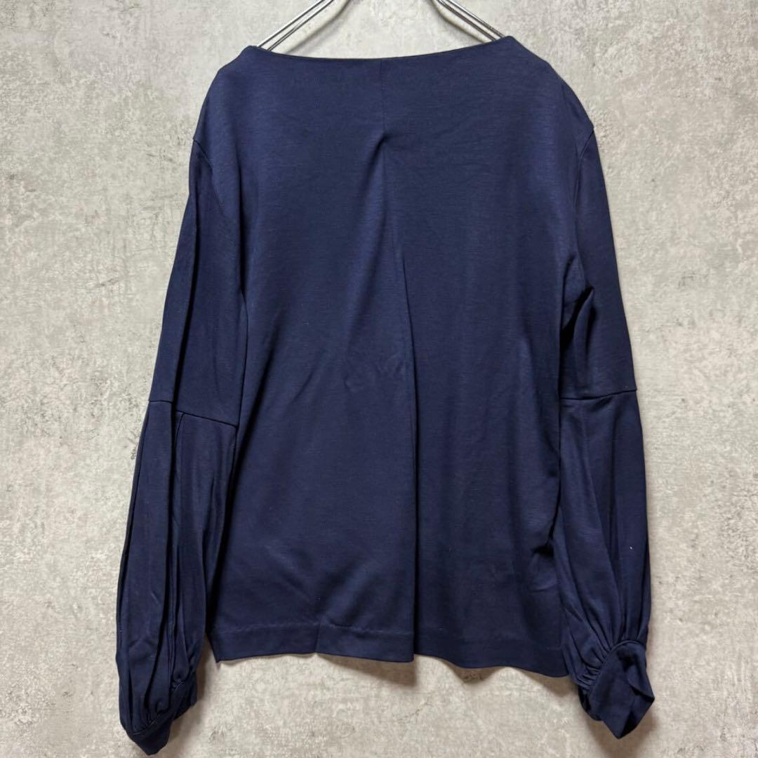 CLOCHE クロシェ　トップス　カットソーボリュームスリーブ　ネイビー — image 3