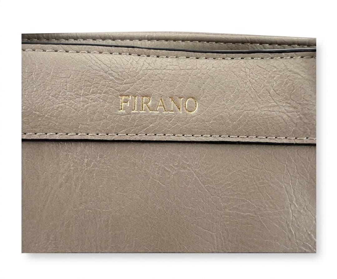 FIRANOベージュ トートバッグ ゴールド金具 新品 ショルダー付き — image 5