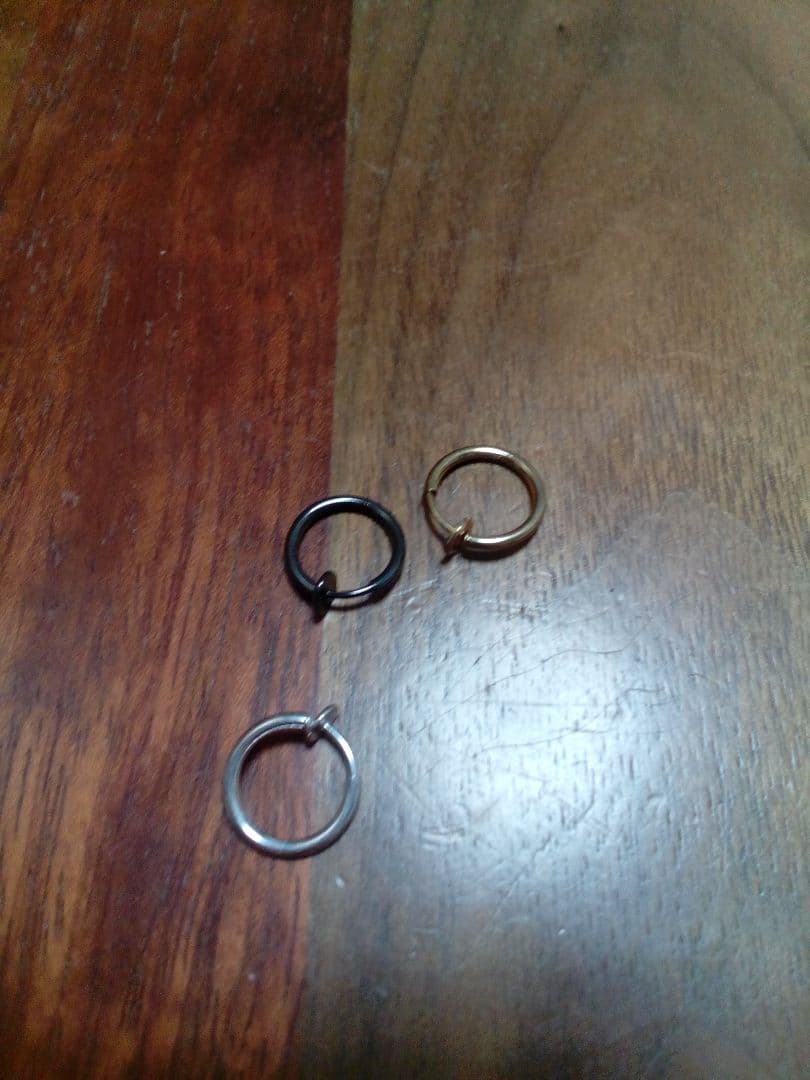 13mm イヤリング　3個　フェイクピアス 両耳用 — image 3