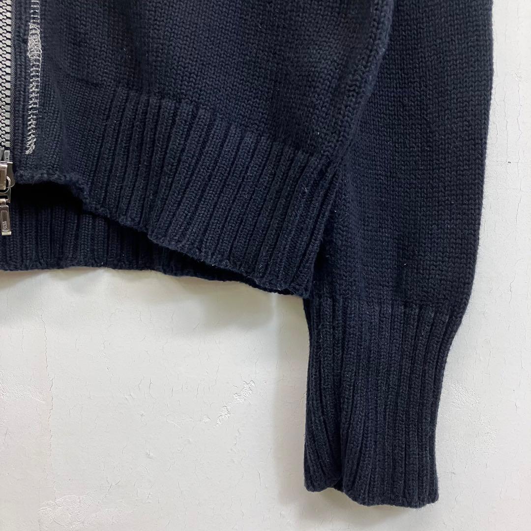 90s J LINDBERG ダブルジップコットンドライバーズニット ジャケット — image 2