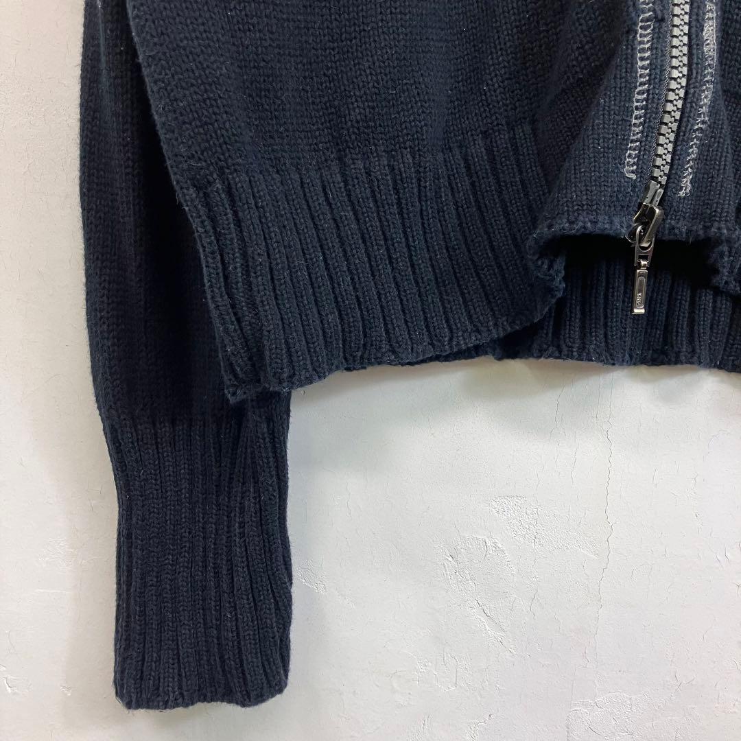 90s J LINDBERG ダブルジップコットンドライバーズニット ジャケット — image 3