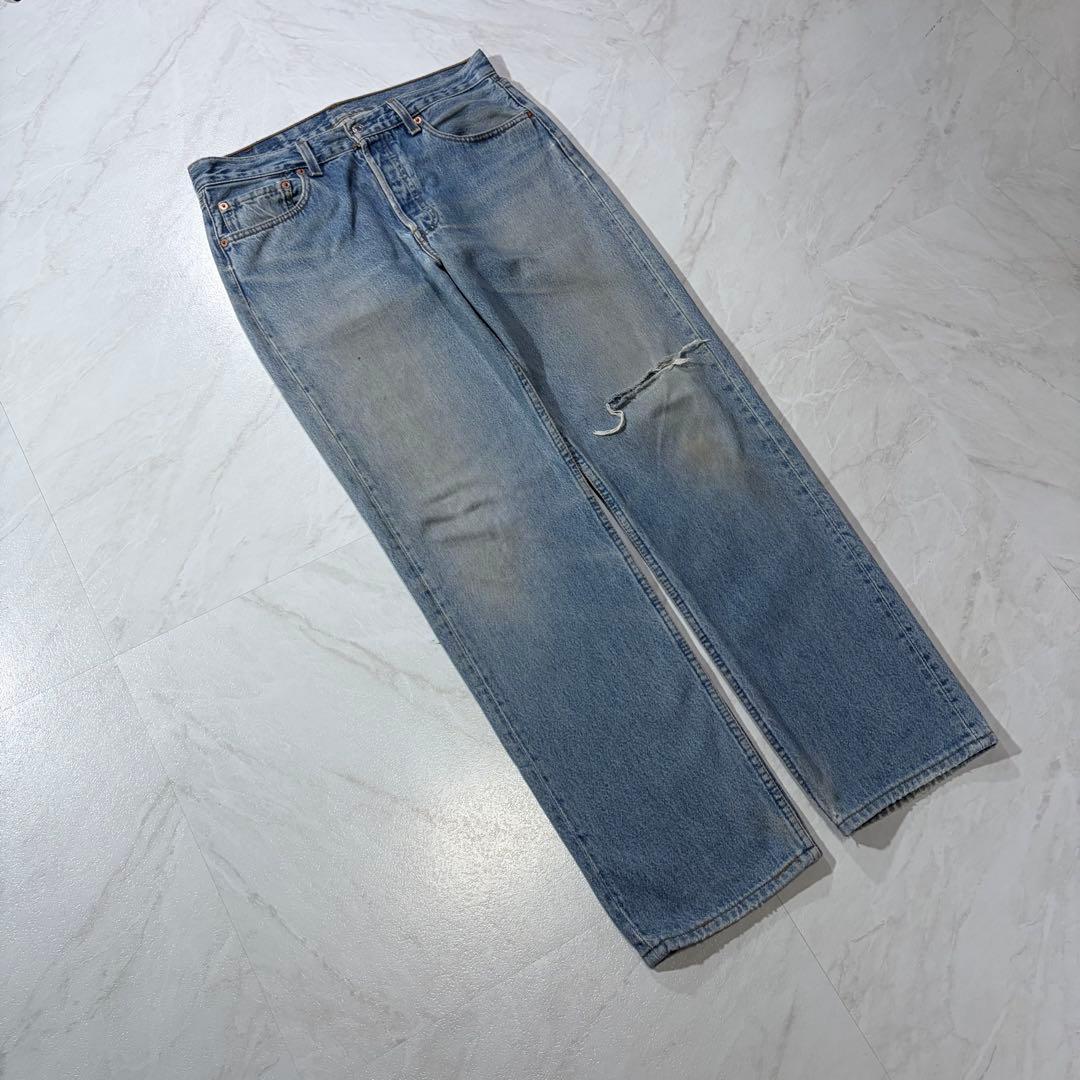 Levi's 501リーバイス 90s ヴィンテージデニム USA製 ダメージ — image 5