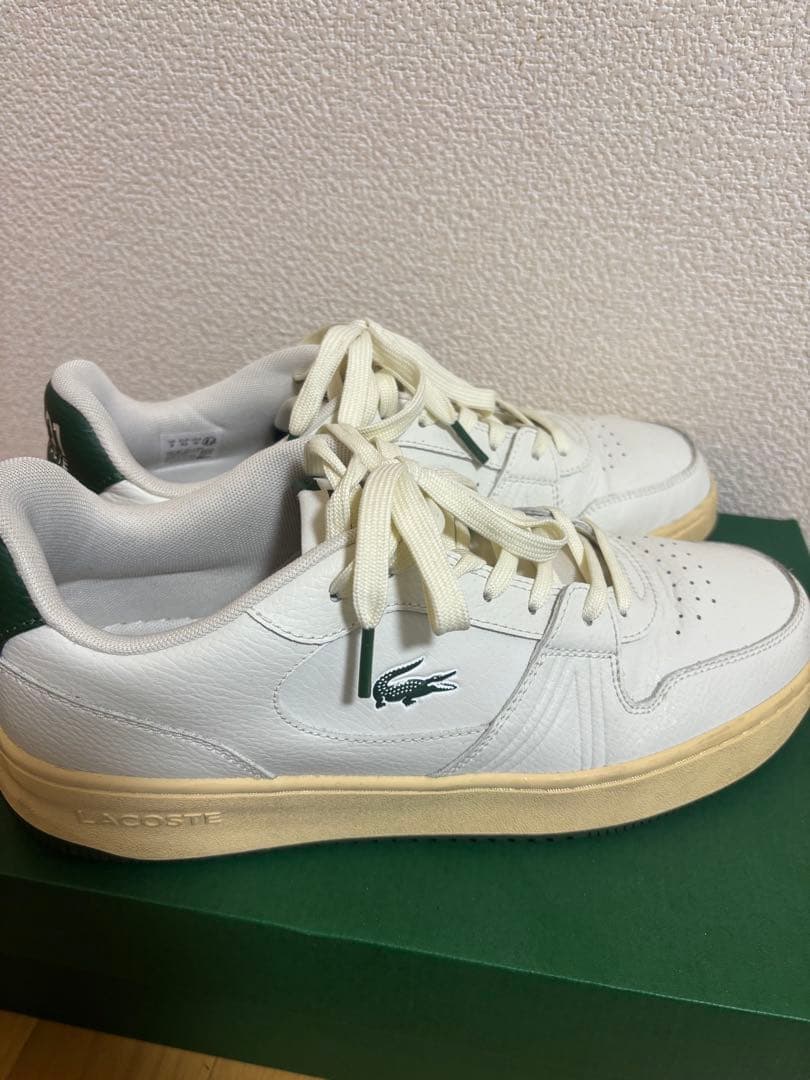 LACOSTE ホワイト グリーン スニーカー — image 2