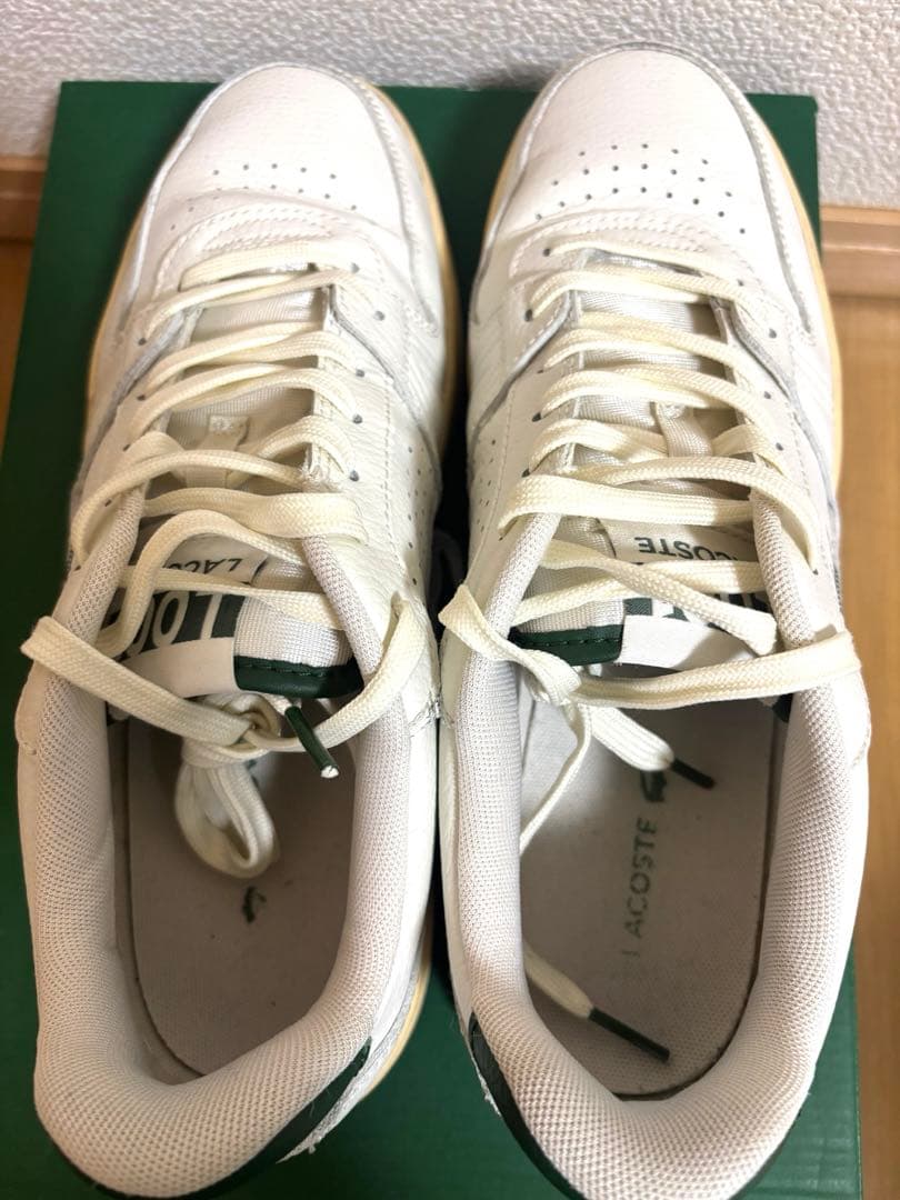 LACOSTE ホワイト グリーン スニーカー — image 3