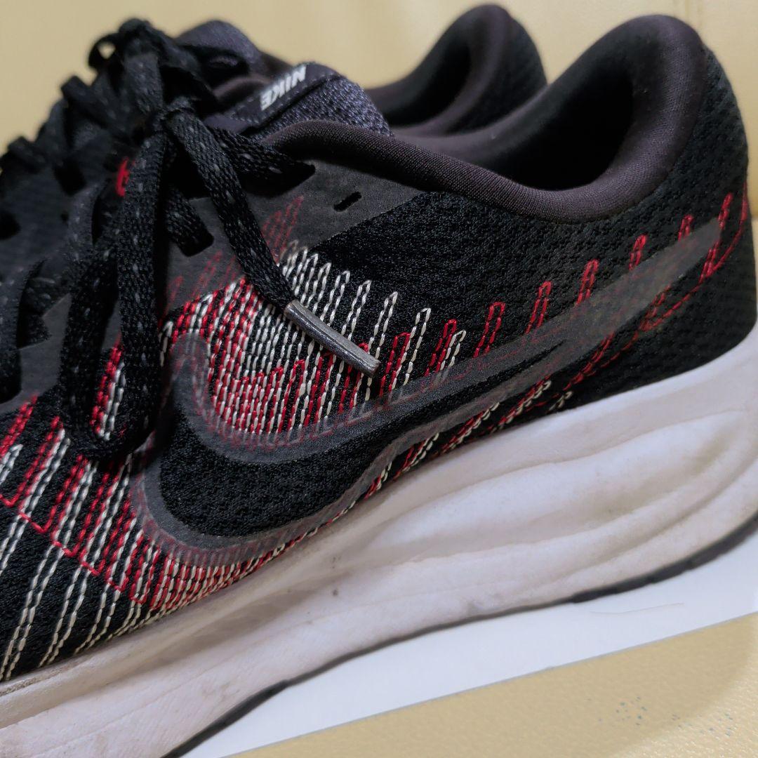 NIKE　ナイキ　スニーカー　シューズ　ブラック　27.5cm　運動靴　黒　赤 — image 2