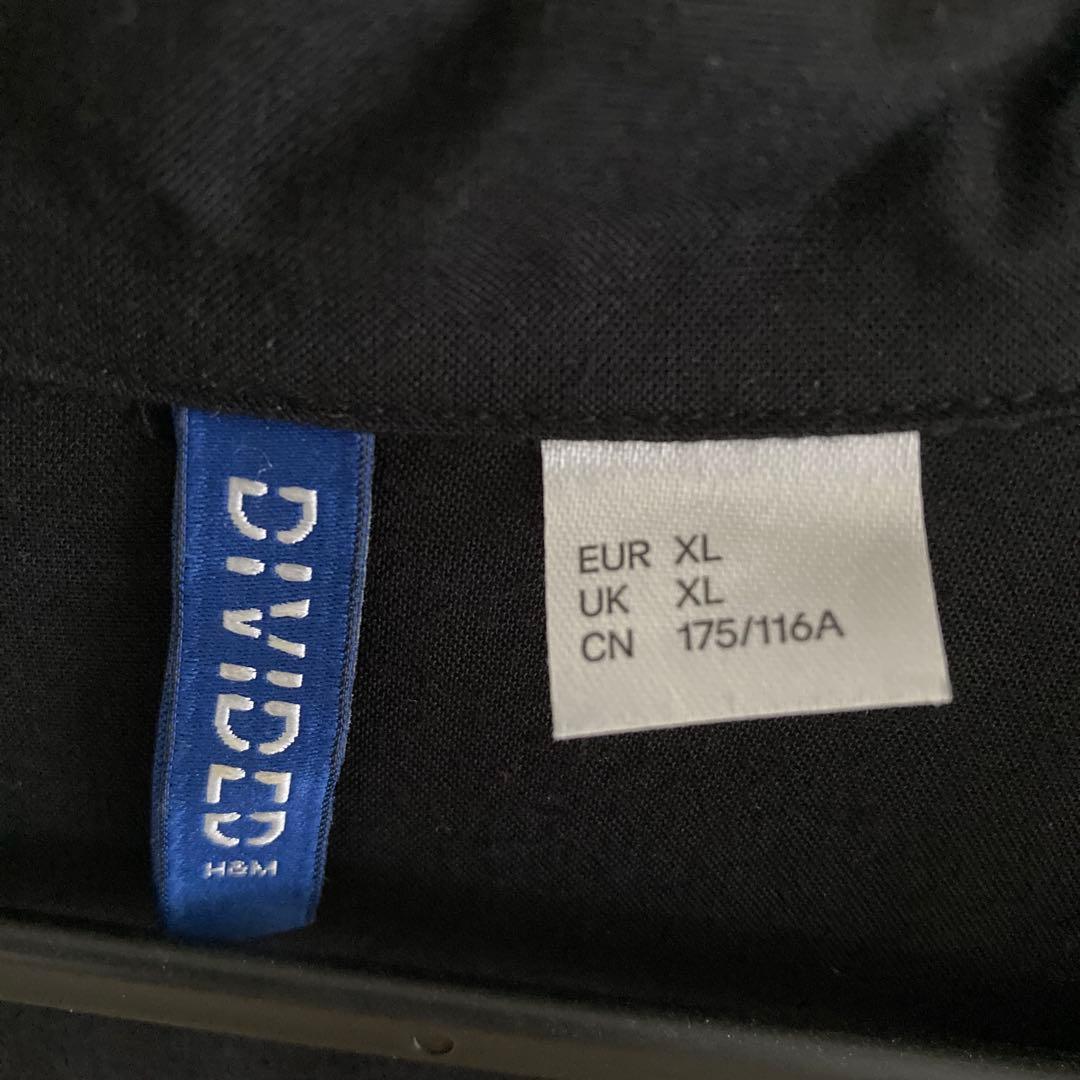 H&M 黒シャツ　ビッグシルエット　シンプル　モード系 — image 3