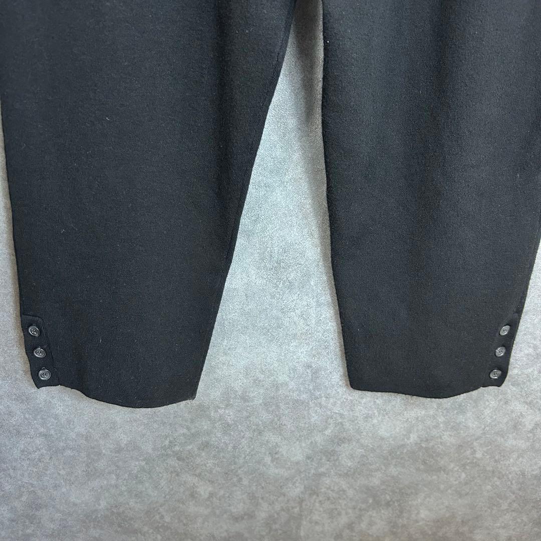 【kobee】肉厚スウェットパンツ　ロゴ刺繍　総ゴム　 裾ボタン　ブラック　L — image 4