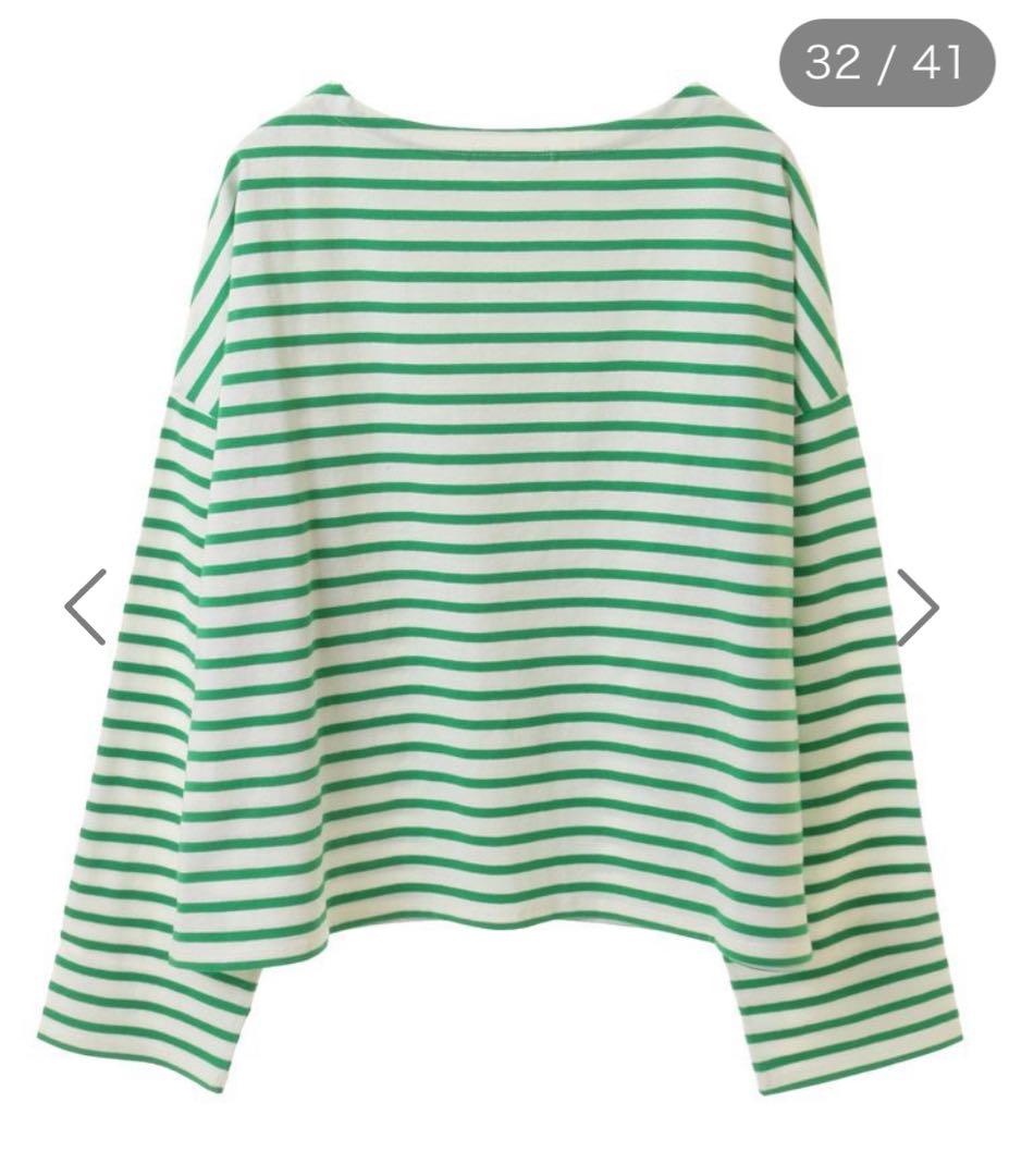 chocol raffine グリーンストライプ Tシャツ サイズF — image 5