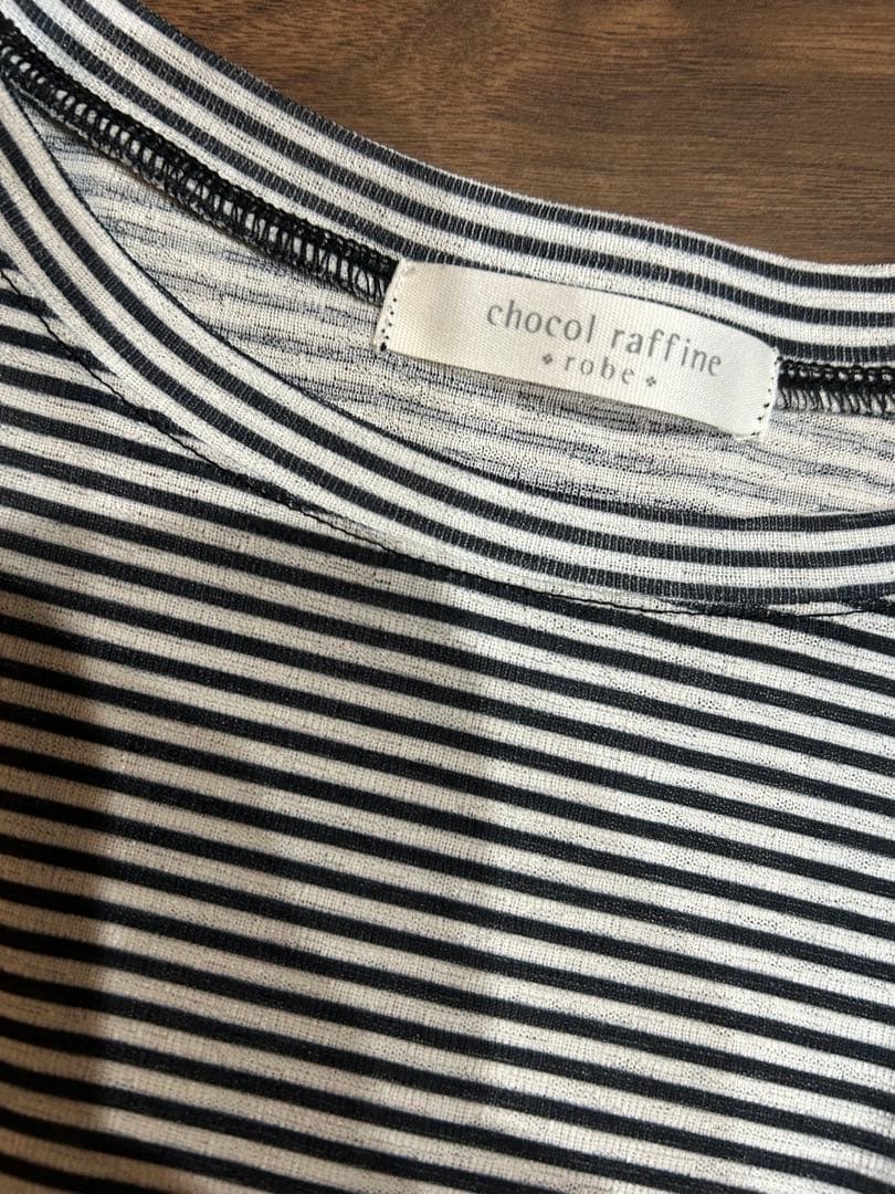 chocol raffine robe ボーダー 長袖カットソー — image 3