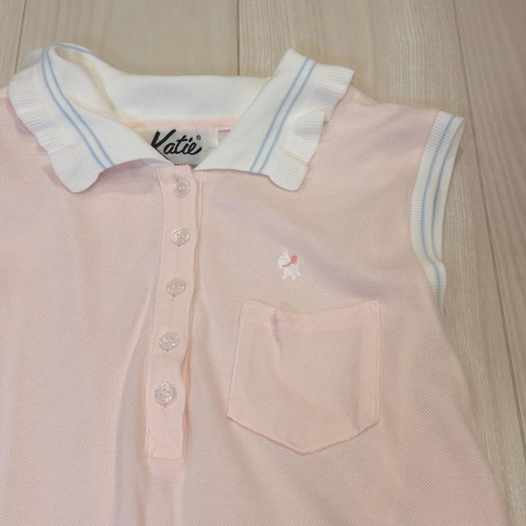 Katie ノースリーブ ポロワンピース ピンク — image 4