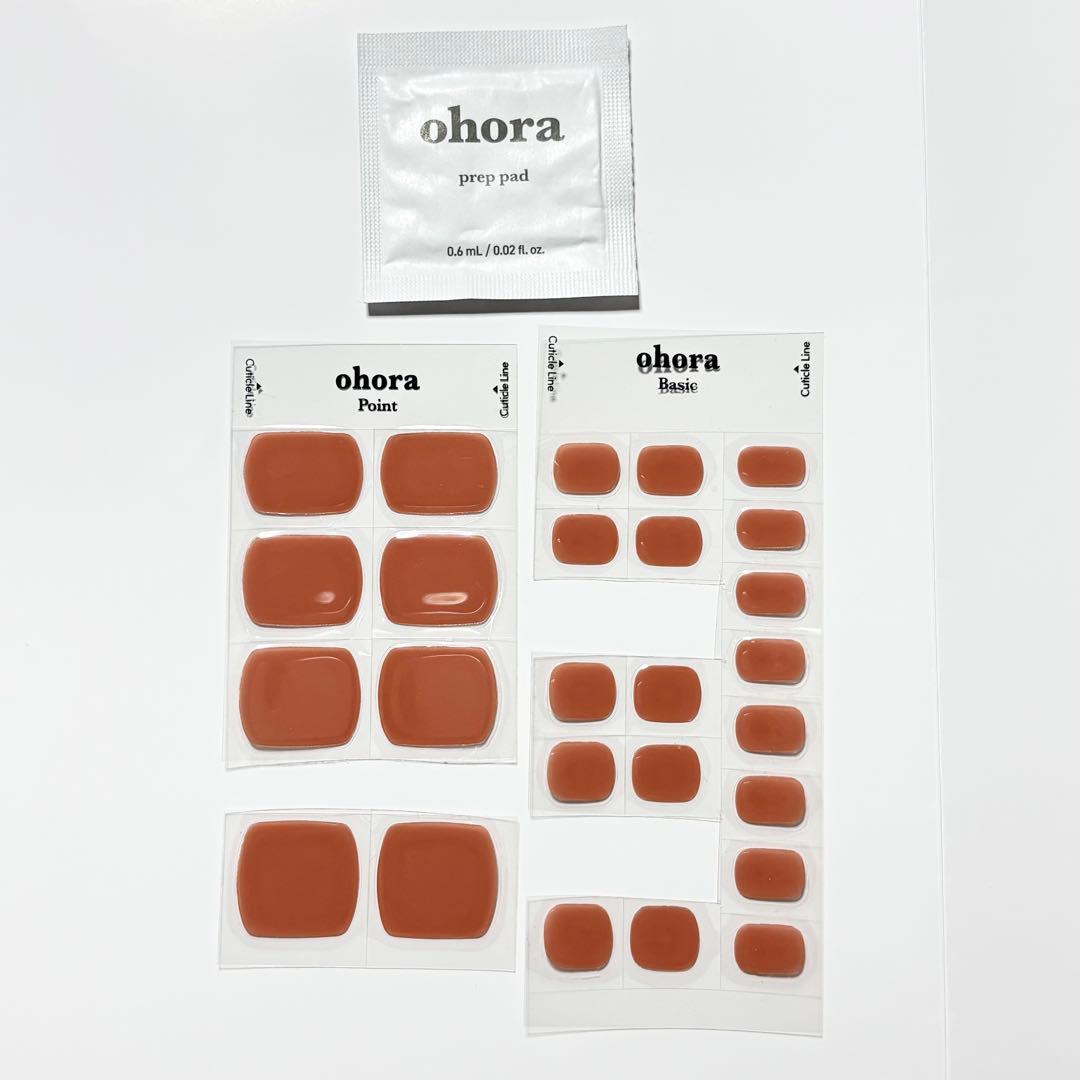 中古　ohora ジェルネイルシール ヌードベージュ系 フット　完売品 — image 2