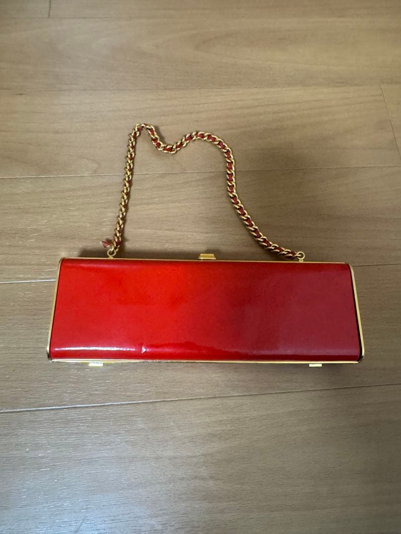 希少　miu miu エナメル　チェーンバッグ　がま口　ヴィンテージ — image 2