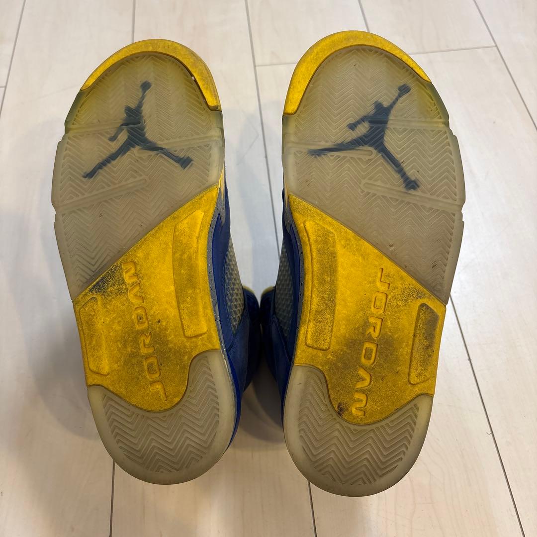 NIKE エアジョーダン 5 ブルー/イエロー — image 5