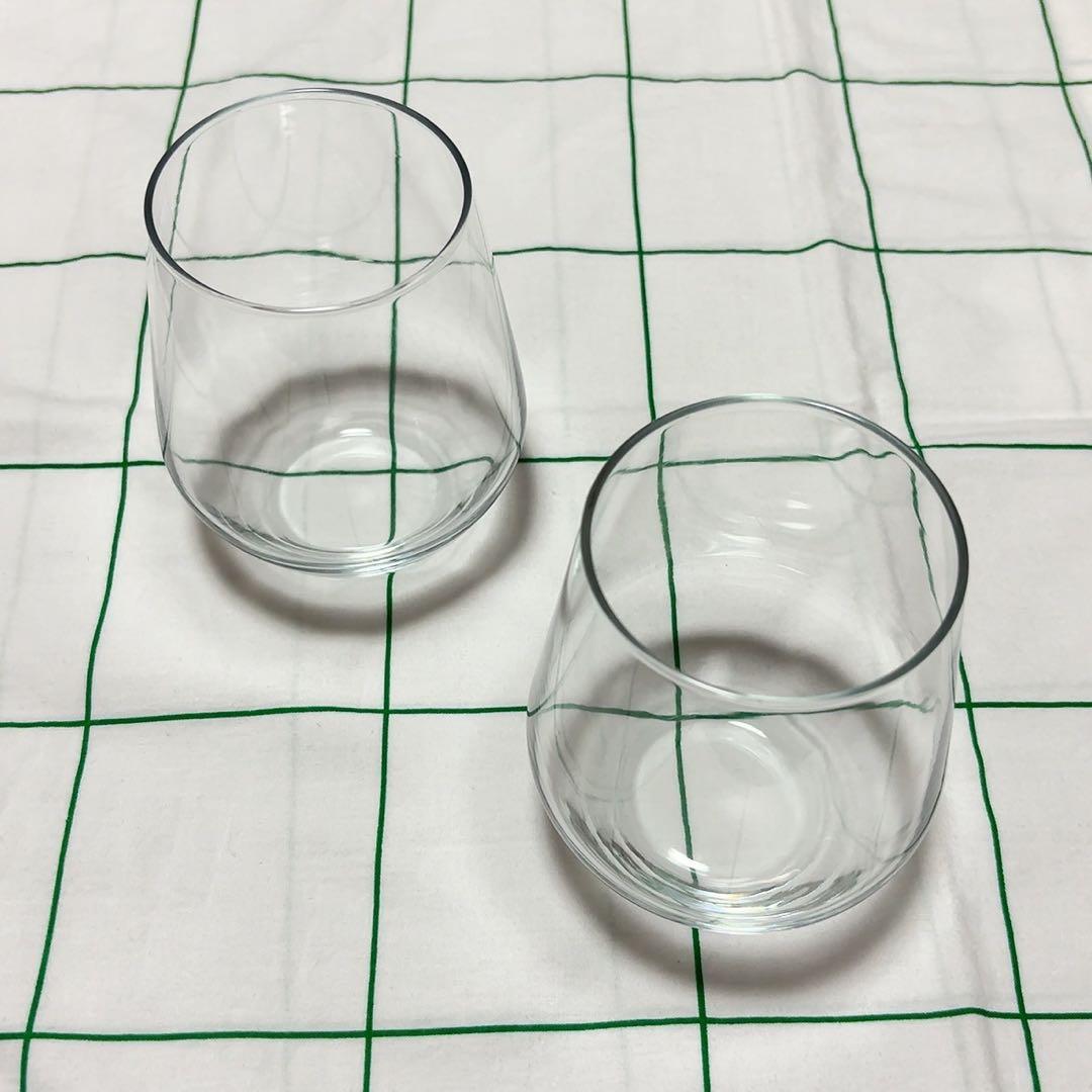【美品】IKEA　イーヴリッグ　グラス　2個セット　クリアガラス　コップ　透明 — image 2