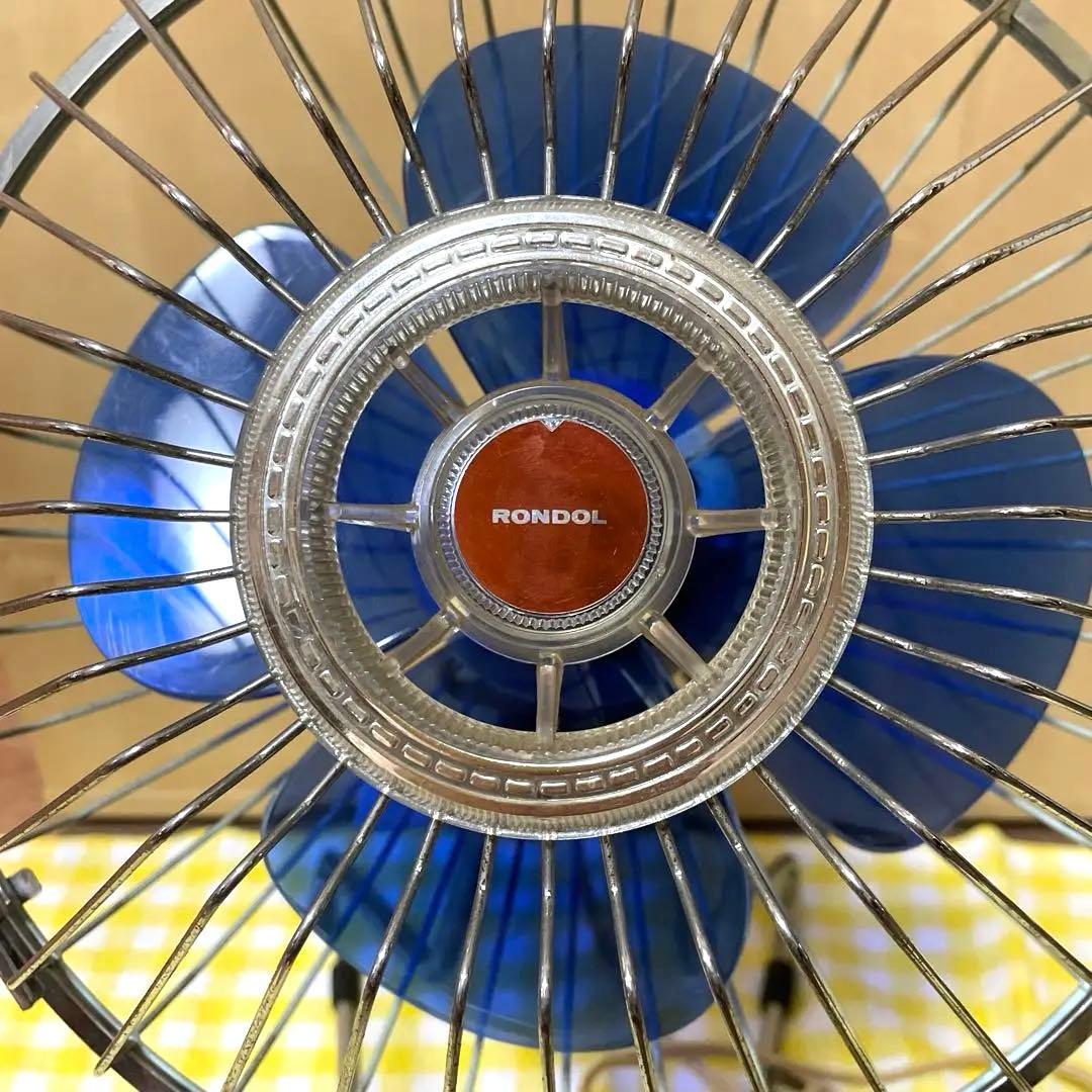 ロンドル扇風機 4枚 羽 昭和レトロ コンパクト 動作確認済 — image 2