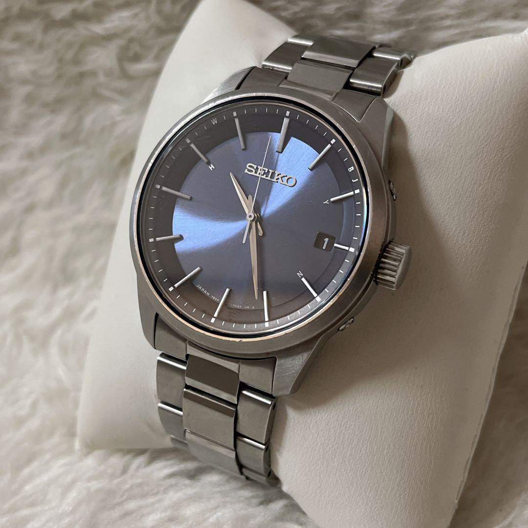 SEIKO SBTM253 腕時計　ネイビー　シルバー　ソーラー電波　セイコー — image 2