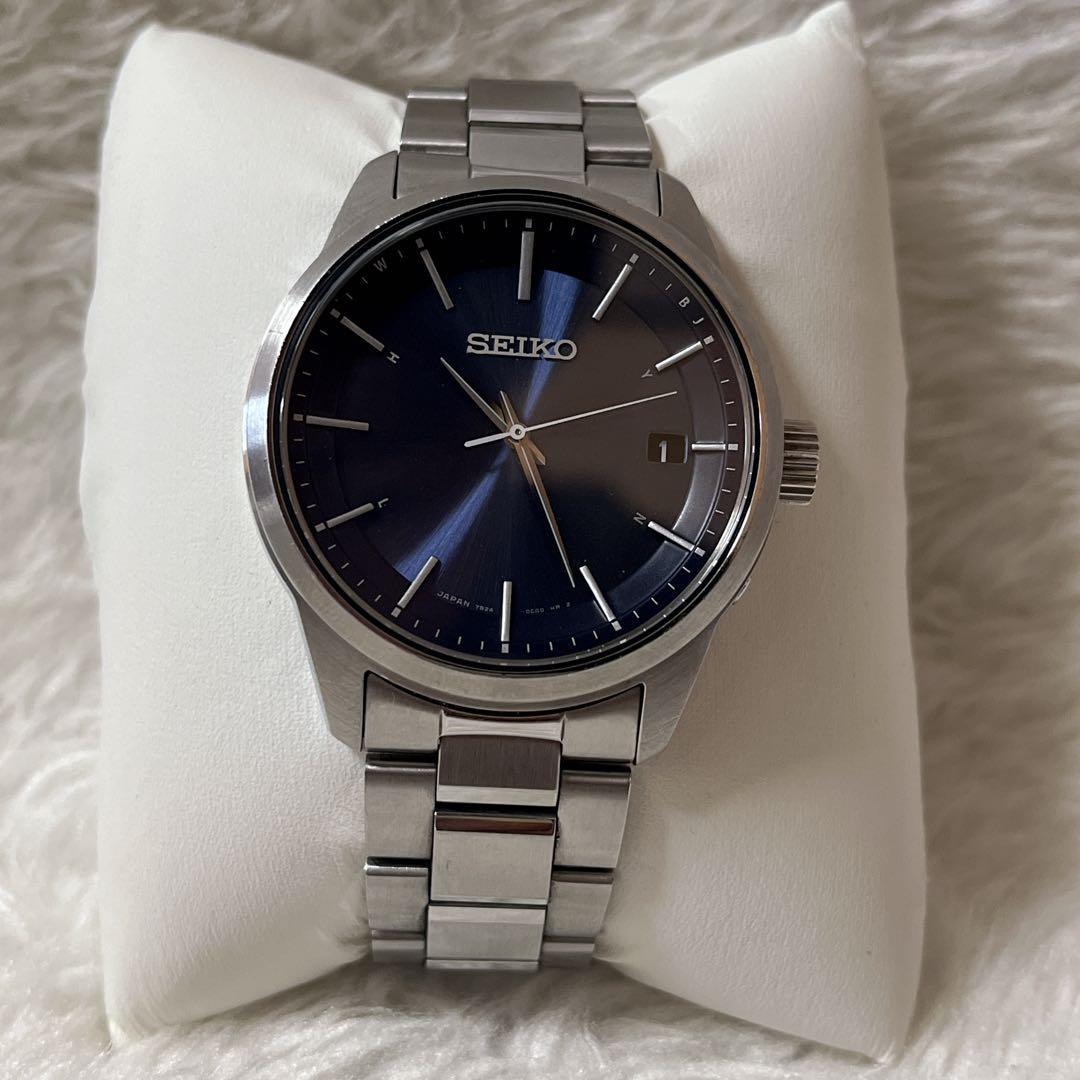 SEIKO SBTM253 腕時計　ネイビー　シルバー　ソーラー電波　セイコー — image 3