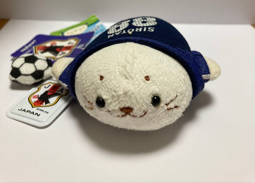 しろたん　sirotan日本サッカー協会公認ぬいぐるみキーホルダー2009年平成 — image 2