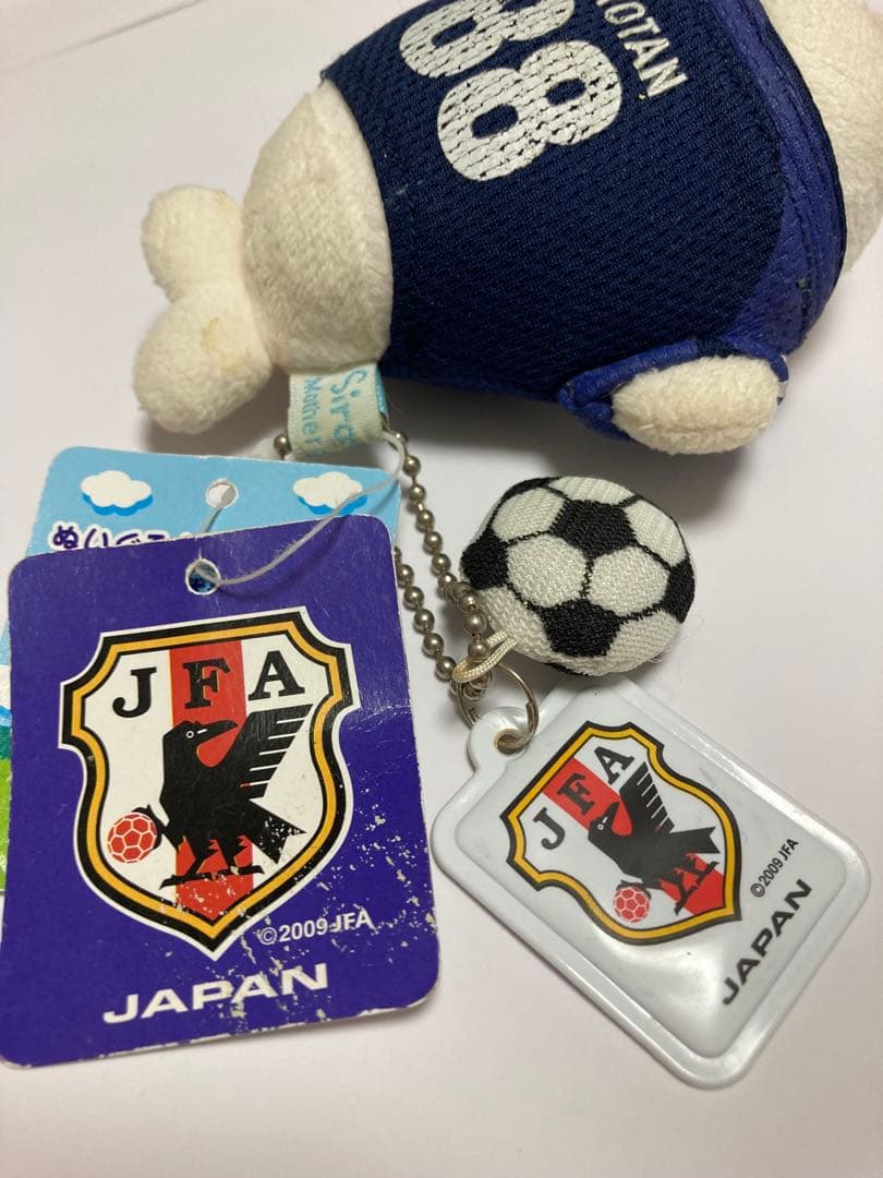 しろたん　sirotan日本サッカー協会公認ぬいぐるみキーホルダー2009年平成 — image 4