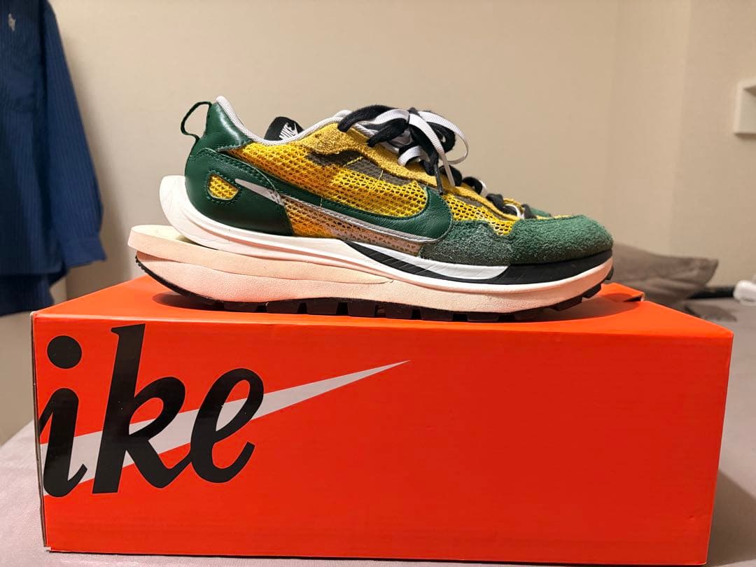 Sacai nike ヴェイパーワッフル イエローグリーン 27.5cm — image 2