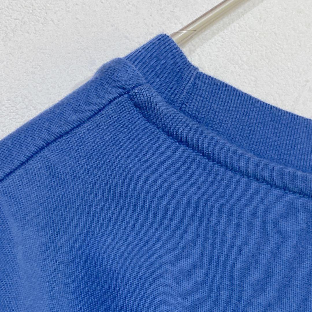 niko and... 半袖Tシャツ ブルー L ロゴ入り ゆったり K205 — image 4