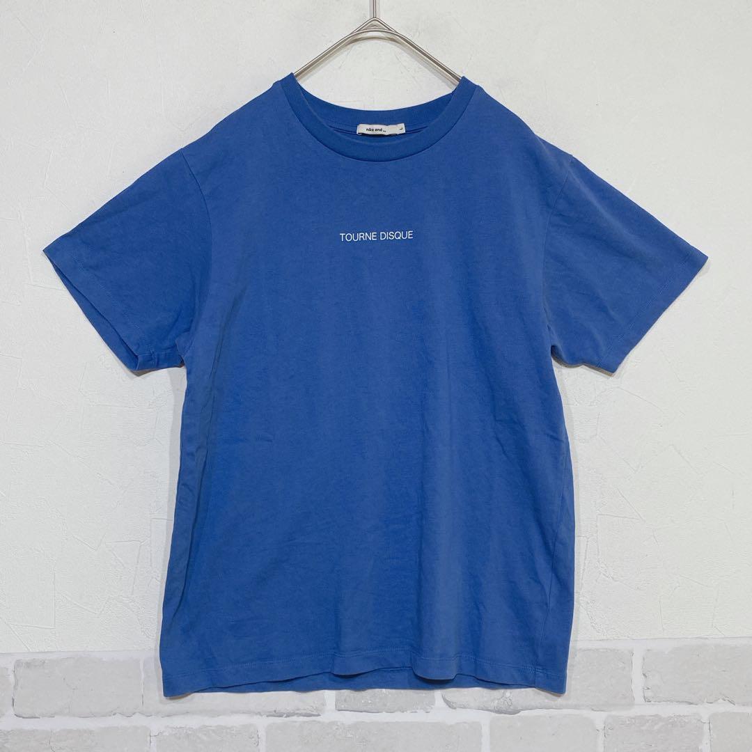 niko and... 半袖Tシャツ ブルー L ロゴ入り ゆったり K205 — image 5