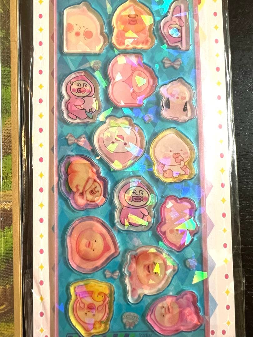 こびとづかん　アクリルシール　キラキラ　ホログラム　もちもち　マシュマロ — image 3