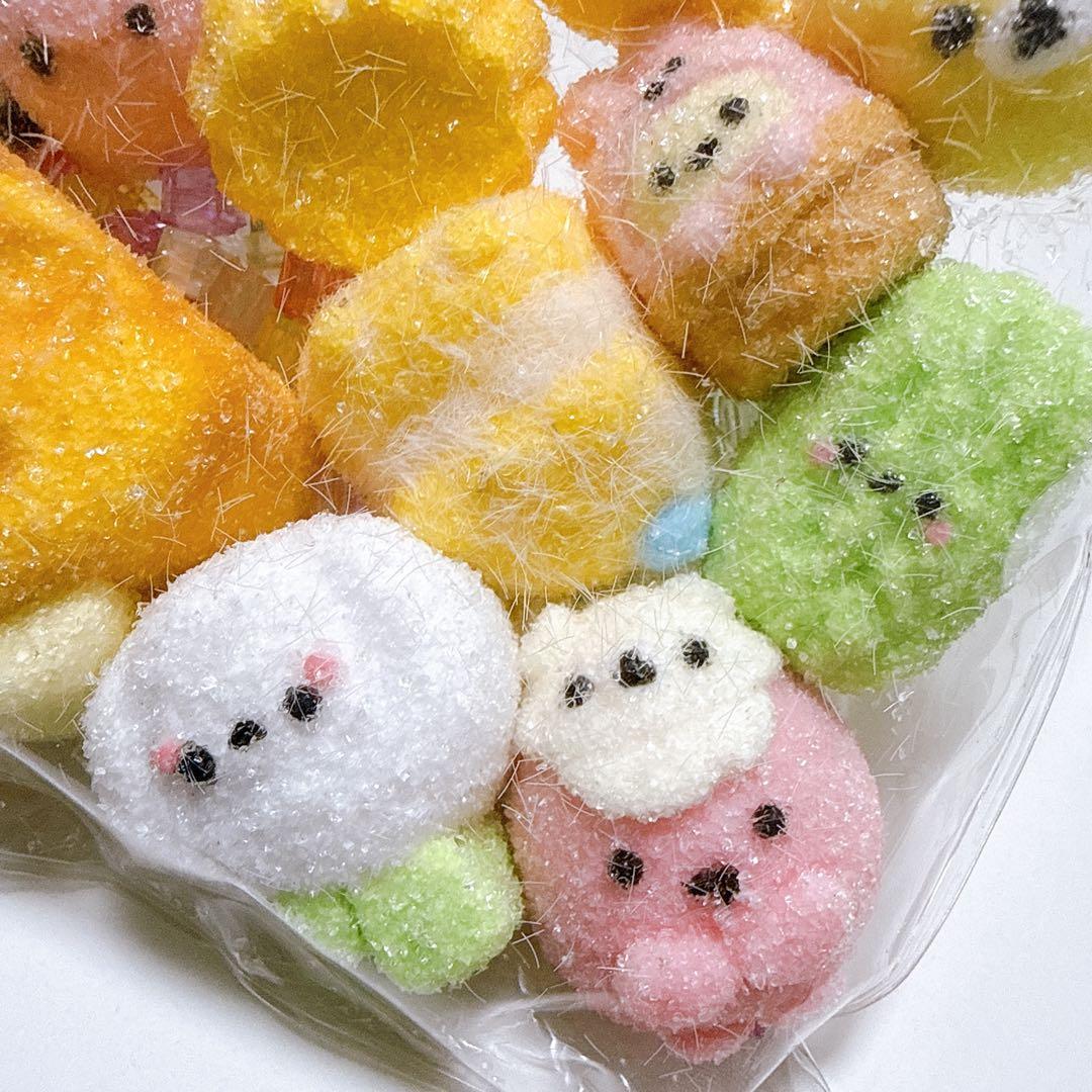 スクイーズ 集合体 動物 食べ物 リラックマ 粉付き しゃりしゃり kiki — image 3