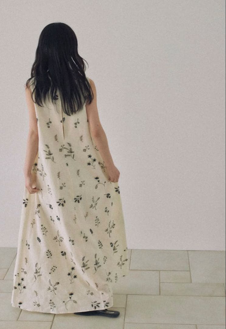 【新品未使用】dium. Embroidery Cotton One Piece — image 3