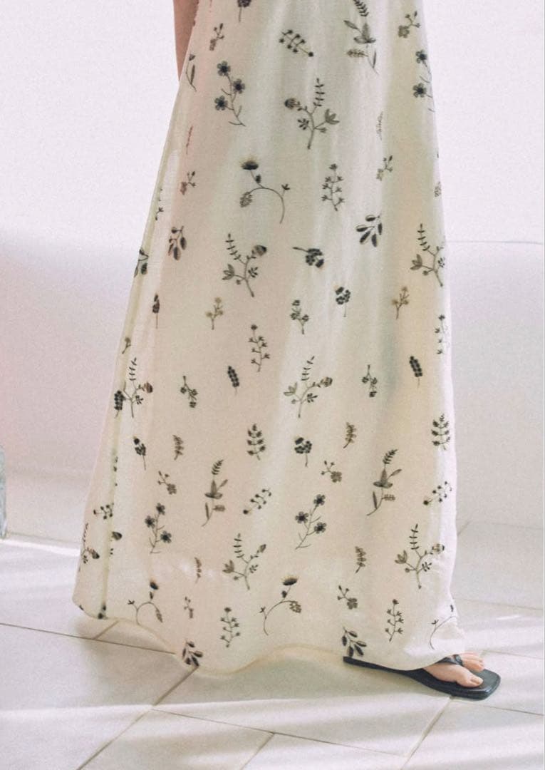 【新品未使用】dium. Embroidery Cotton One Piece — image 4