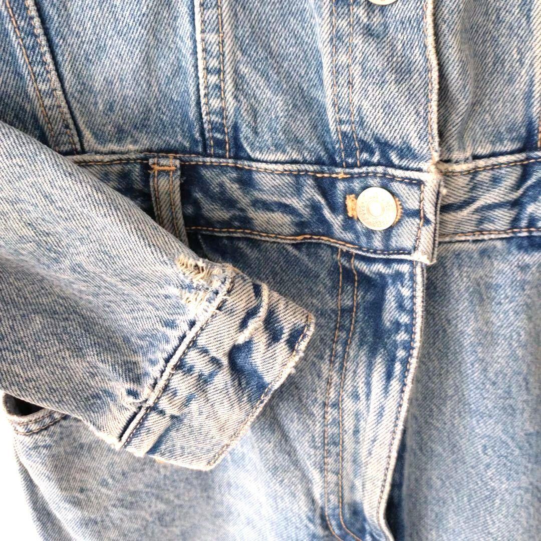 ZARA　ザラ　デニム　オールインワン　オーバーオール　S — image 4