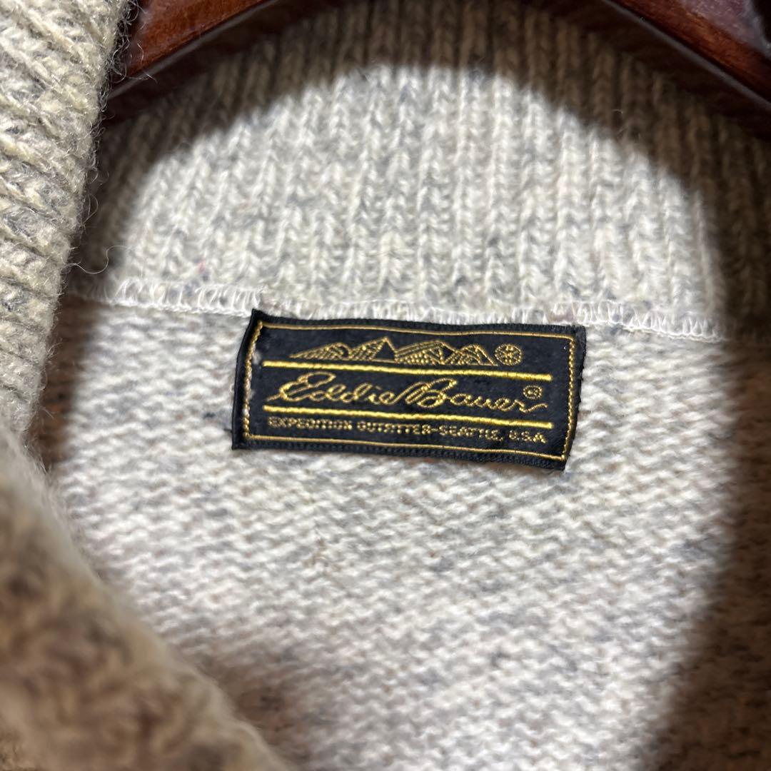 y052401 Eddie Bauer ニットセーター ボーダー 厚手 レッドブ — image 2