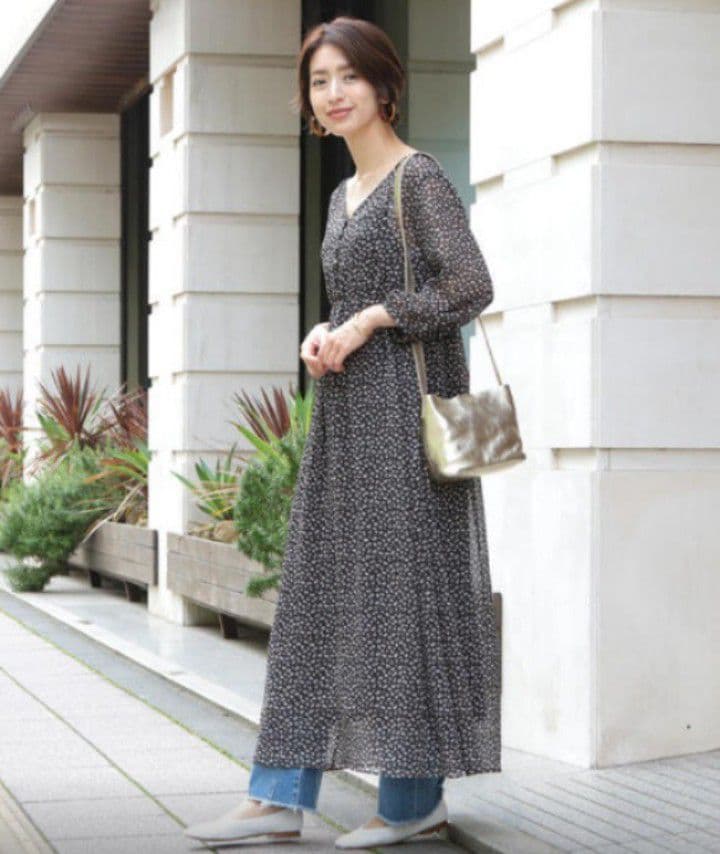定価18,700円＊BEAUTY&YOUTH＊フラワーギャザーワンピース — image 2