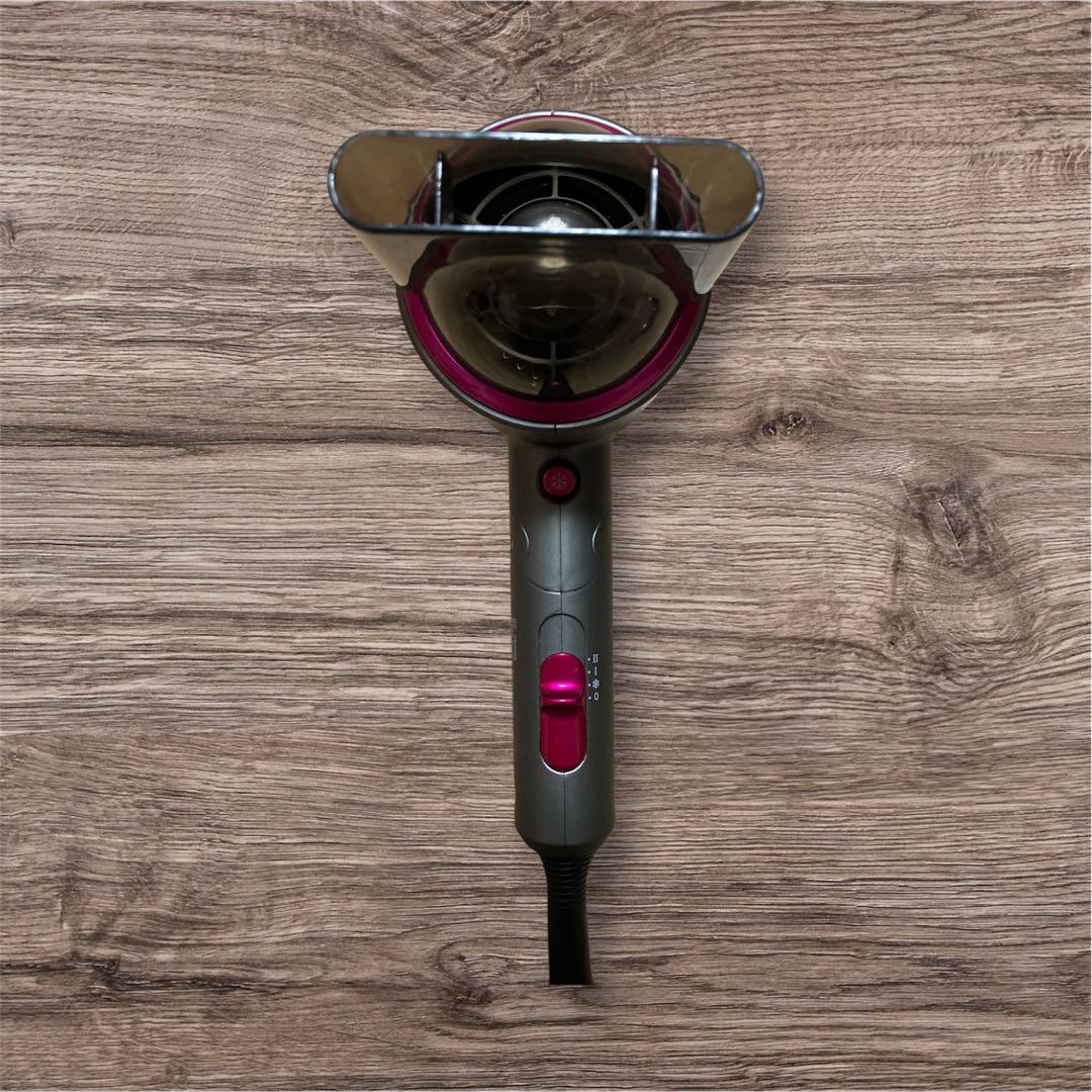 【中古美品】速乾機能付ヘアドライヤー RCY-7004 グレー/ピンク — image 2