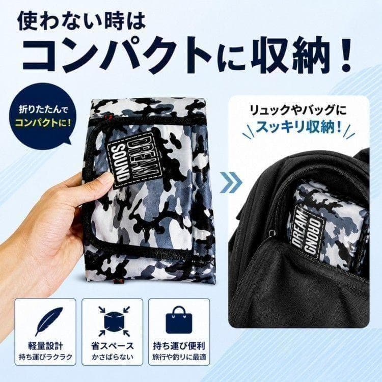 ロッドケース 釣竿 大容量 ショルダー コンパクト 折りたたみ カモフラ柄 — image 4