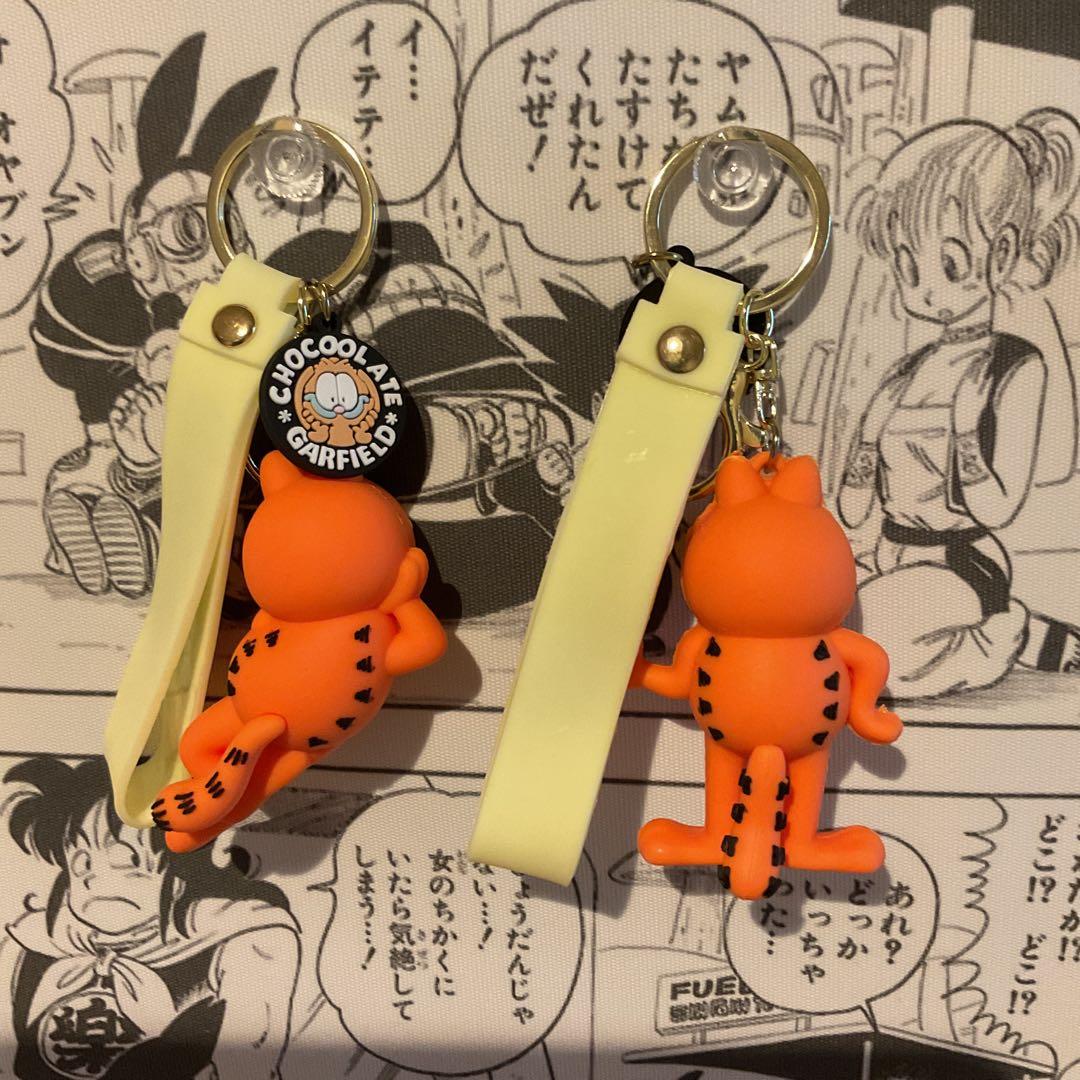 ガーフィールド GARFIELD 3Dキーホルダー　ストラップ　2個セット　A — image 2