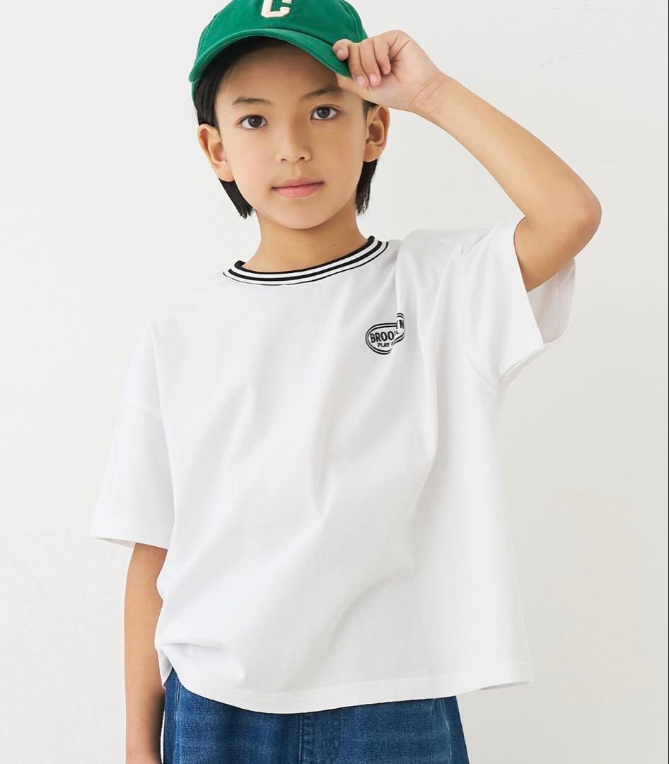 coca ボーダー襟BROOKLYN ロゴ Tシャツ ホワイト２枚 — image 2