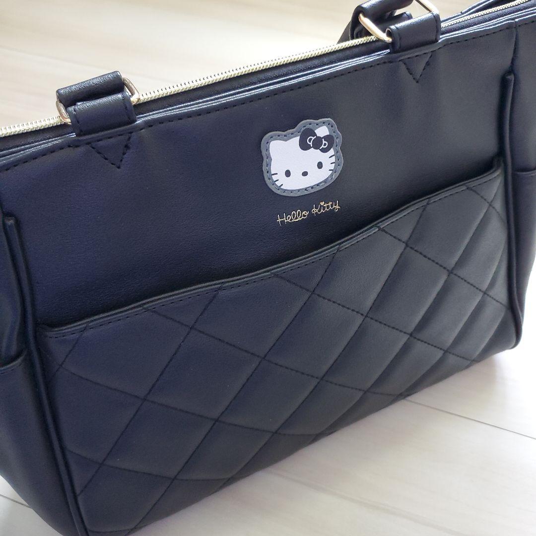 新品Hello Kitty キルティング 自立可2wayバッグ　しまむら — image 3
