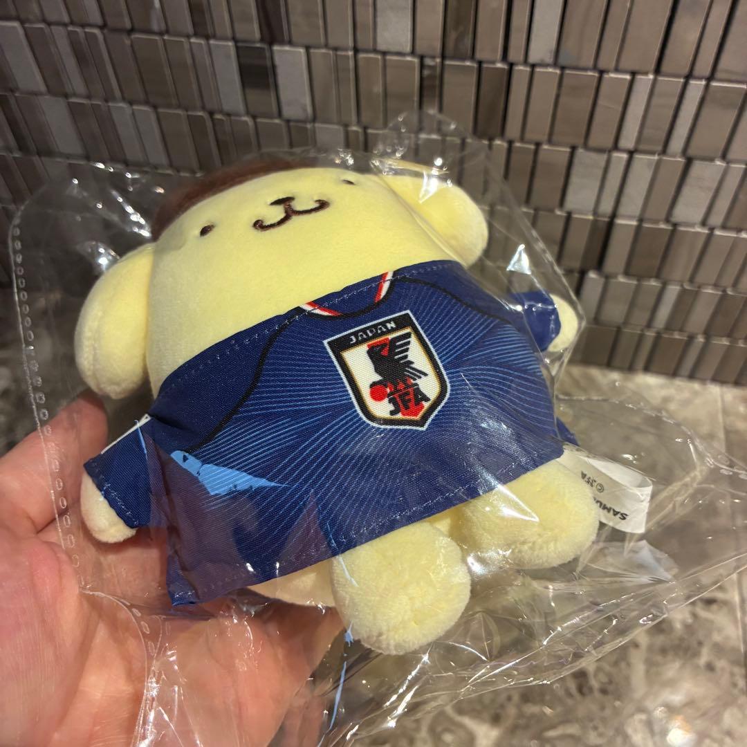 新品☆ポムポムプリン　むにゅぐるみマスコット サッカー日本代表 Ver. — image 5
