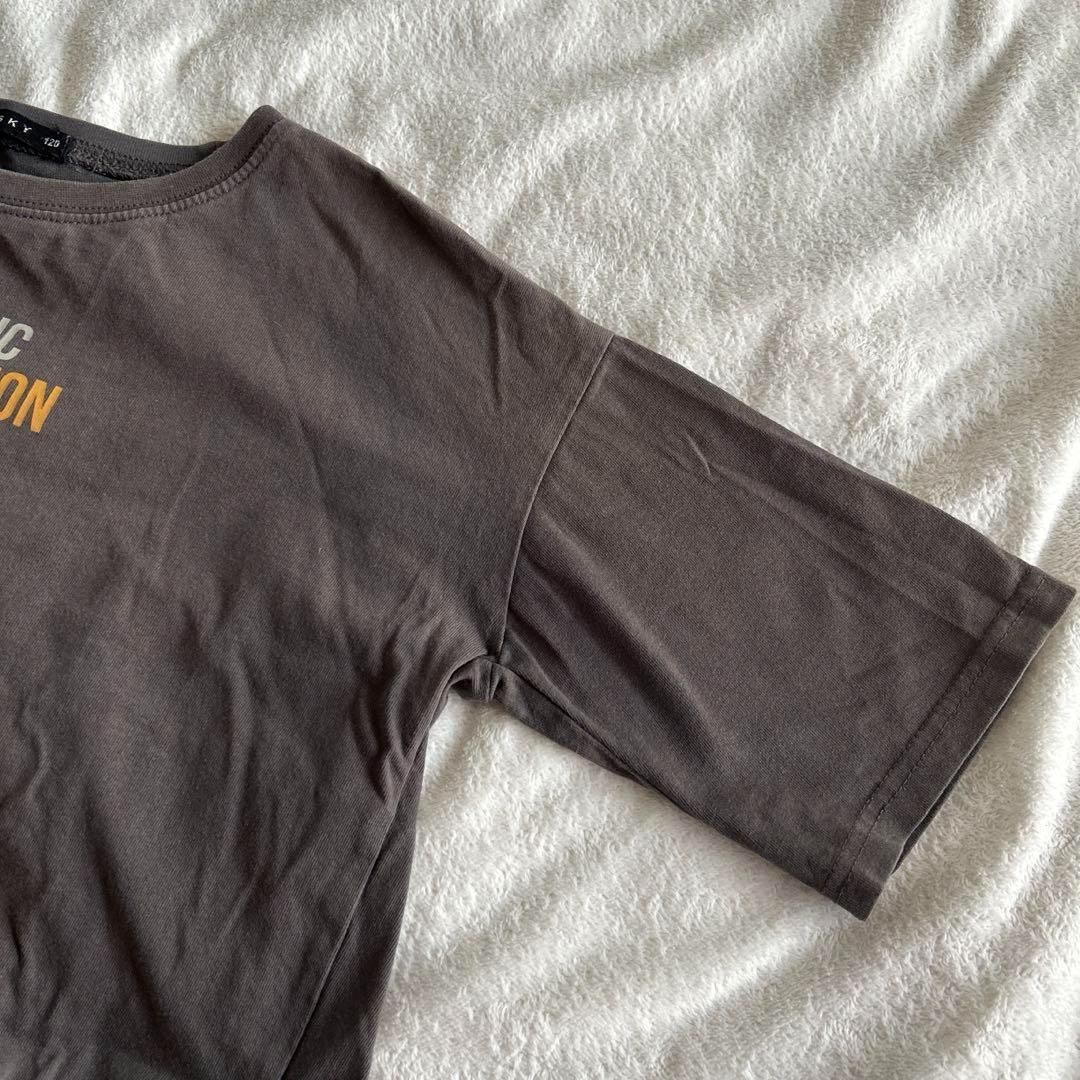 SHISKY キッズ半袖Tシャツ 120cm チャコールグレー カットソー — image 3