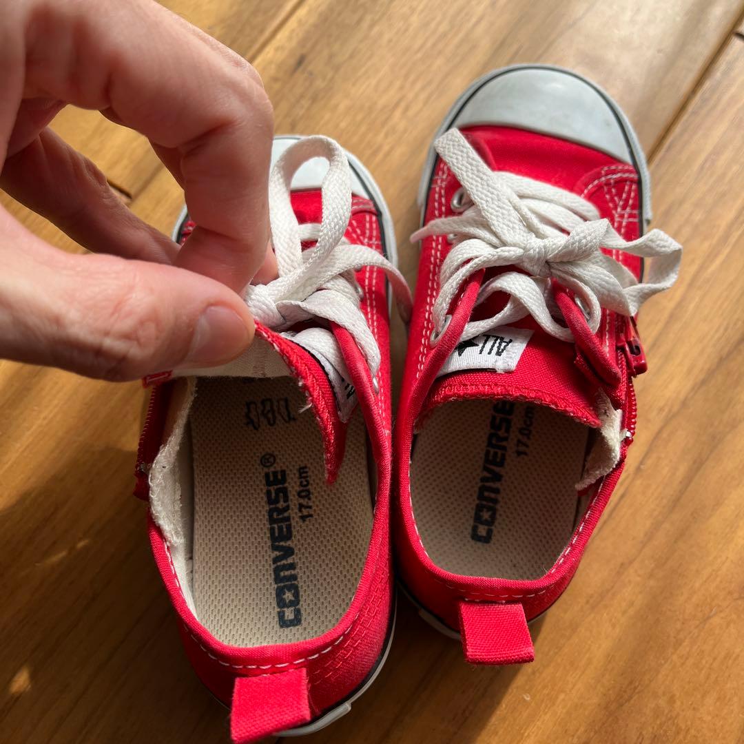 ⭐︎期間限定価格⭐︎converse オールスター 赤 　17.0cm — image 4