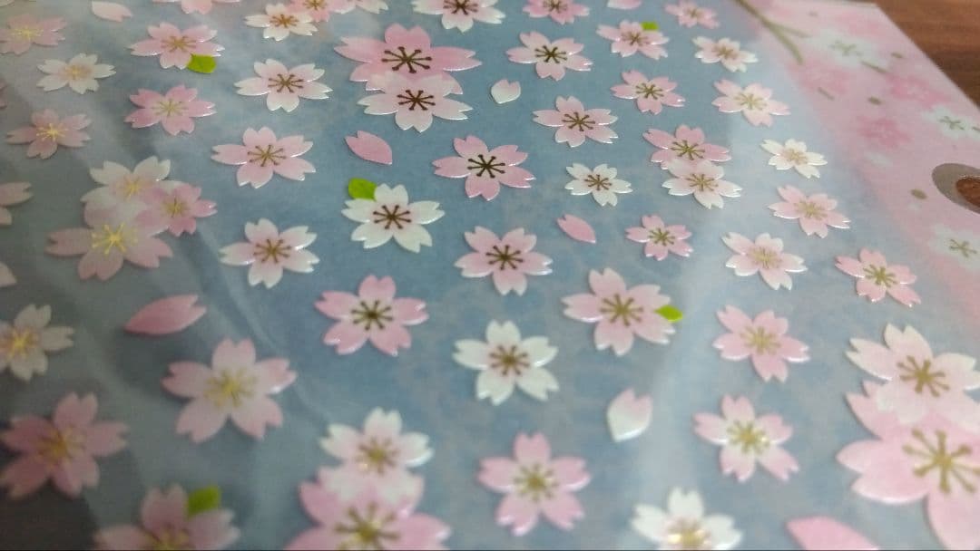 ☆新品未使用☆　桜　シール　平成レトロ　レア　希少　当時物 — image 3