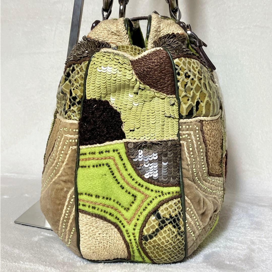 【極美品】JAMIN PUECH パッチワーク トートバッグ スパンコール — image 5
