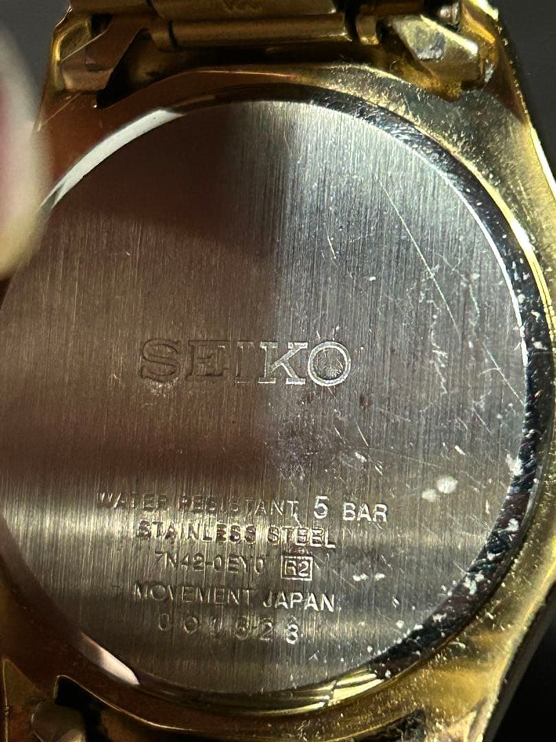 SEIKO 7N42-0EY0 クォーツ ゴールド — image 2