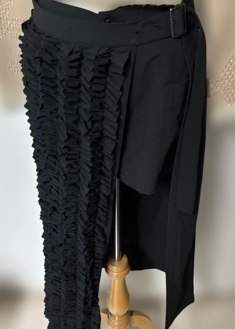 新品タグ付きCLANE FRILL WRAP SKIRTブラック / 1 — image 4