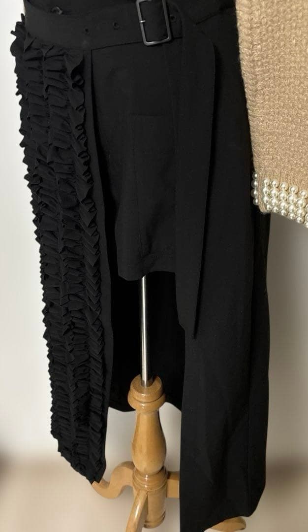 新品タグ付きCLANE FRILL WRAP SKIRTブラック / 1 — image 5