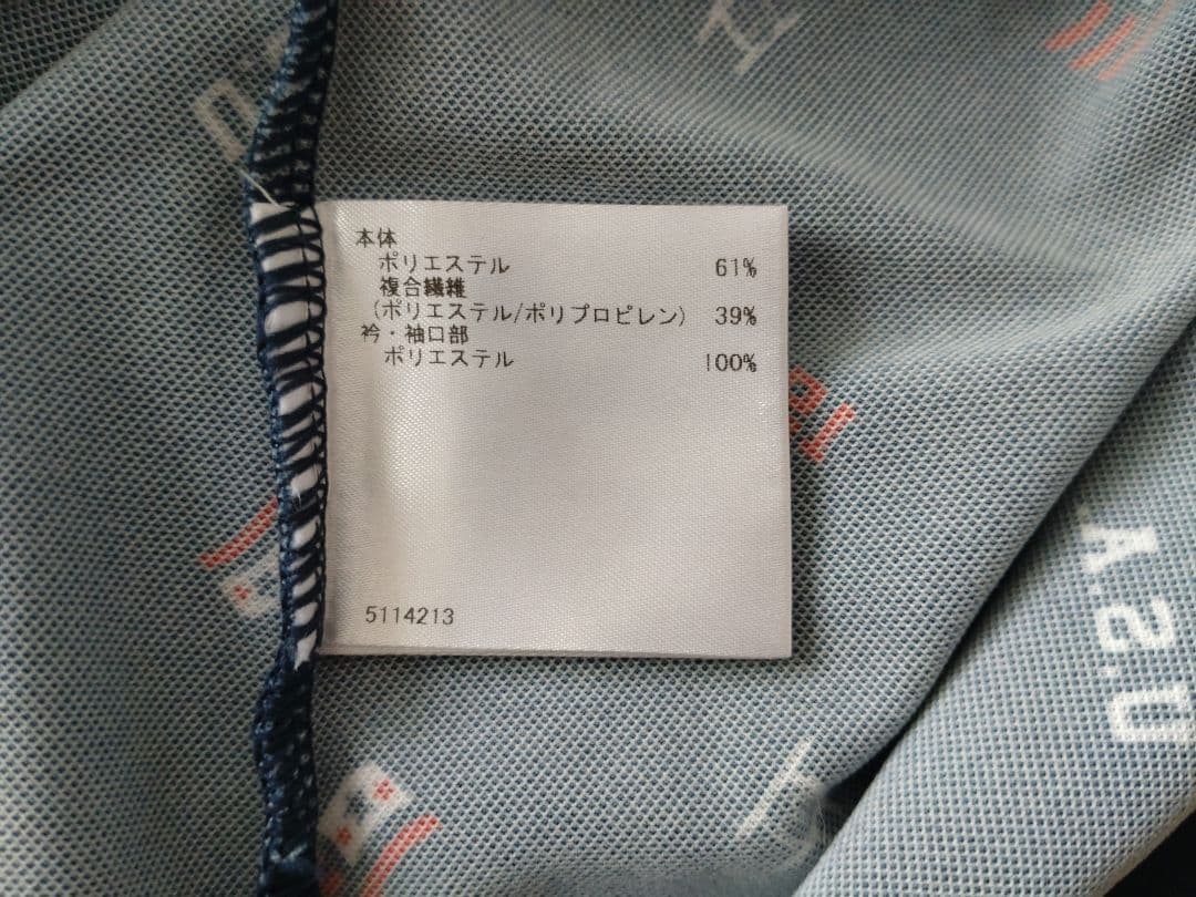 Munsingwear ポロシャツ ネイビー 総柄 Mサイズ — image 5